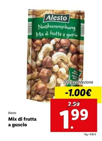 Lidl Alesto Mix Di Frutta A Guscio 200 G offerta