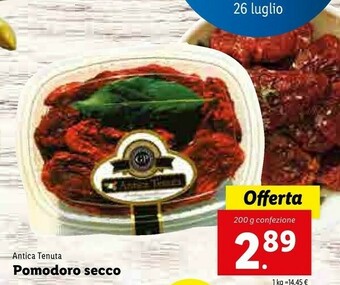 Lidl Antica Tenuta - Pomodori Secchi 200 G(ml) offerta