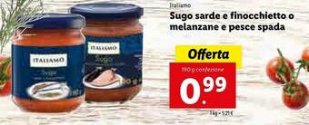 Lidl Italiamo Sugo Sarde E Finocchietto offerta