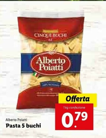 Lidl Poiatti Pasta 5 Buchi offerta