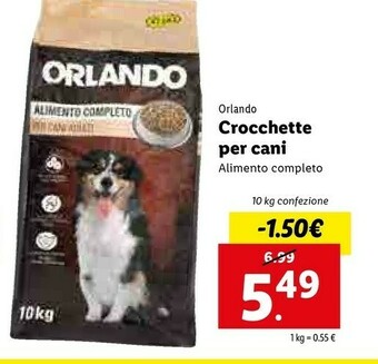 Lidl Orlando Crocchette Per Cani offerta