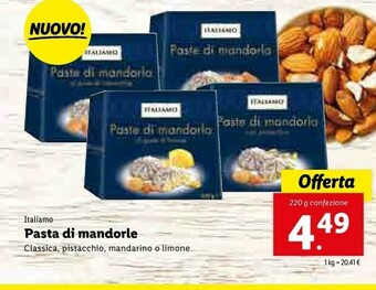 Lidl Italiamo Italiamo Pasta Di Mandorle offerta