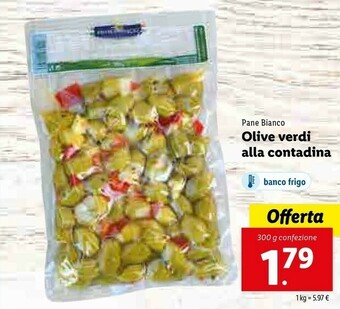 Lidl Pane Bianco Olive Verdi Alla Contadina offerta