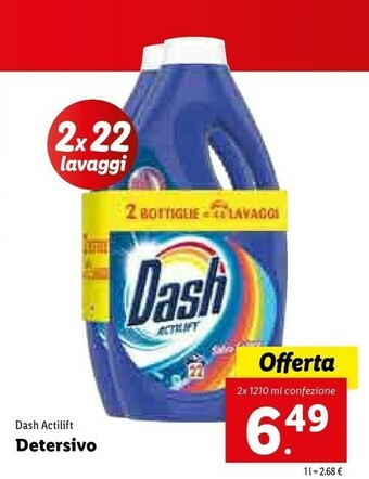 Lidl Dash Detersivo Lavatrice offerta
