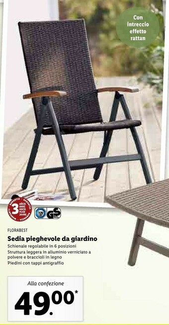 Lidl Sedie offerta