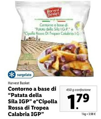 Lidl Harvest basket Contorno A Base Di Patata Della Sila Igp E Cipolla Rossa Di Tropea Calabria Igp offerta