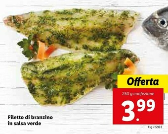 Lidl Filetto Di Branzino In Salsa Verde offerta