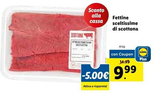 Lidl Fettine Sceltissime Di Scottona offerta