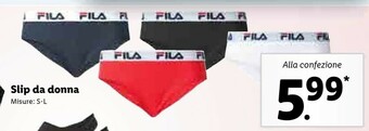 Lidl Fila Slip Da Donna offerta