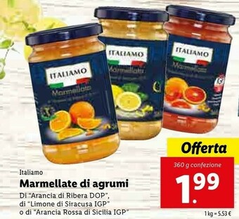Lidl Italiamo Marmellate Di Agrumi offerta