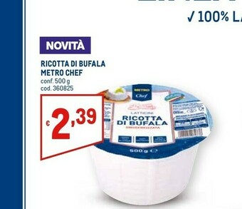 Metro Metro chef Ricotta Di Bufala offerta