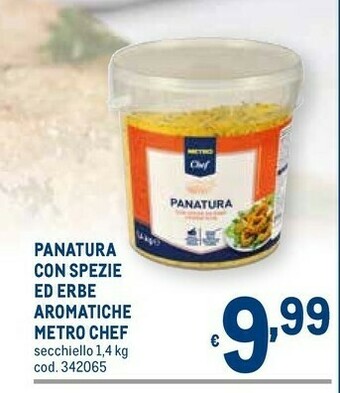 Metro Metro chef Panatura Con Spezie Ed Erbe Aromatiche offerta