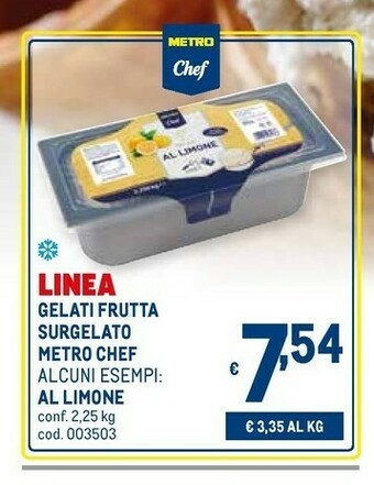 Metro Metro chef Gelati Frutta Al Limone Surgelato offerta
