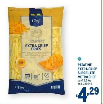Metro Metro chef Patatine Extra Crisp Surgelate offerta