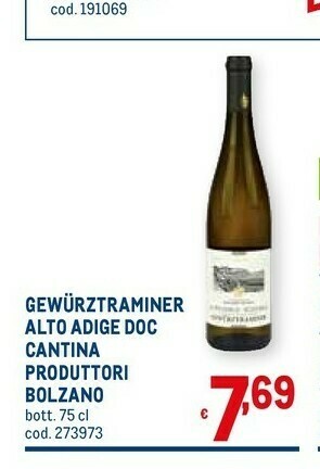Cantina produttori bolzano Gewurztraminer Alto Adige Doc