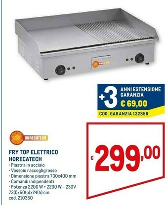 Metro Horecatech Fry Top Elettrico offerta