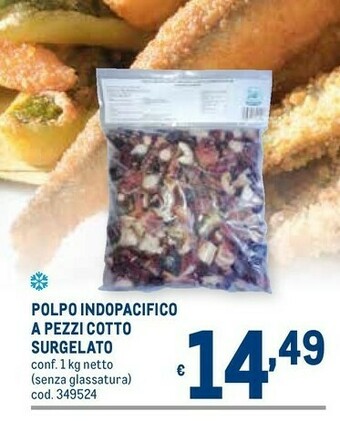 Metro Polpo Indopacificio A Pezzi Cotto Surgelato 1000 G offerta