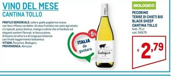 Metro Cantina tollo Pecorino Terre Di Chieti 750 G(ml) offerta