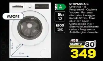 Euronics Stealth STHV1209AIG Lavatrice offerta