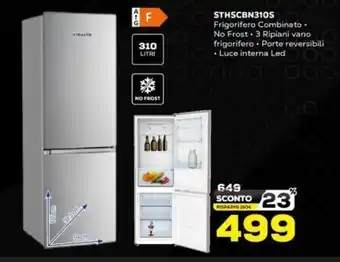 Euronics Stealth STHSCBN310S Frigorifero Combinato offerta