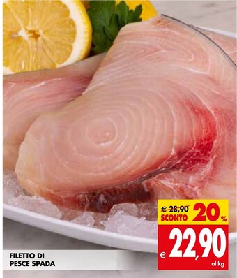 Tigros Filetto Di Pesce Spada offerta