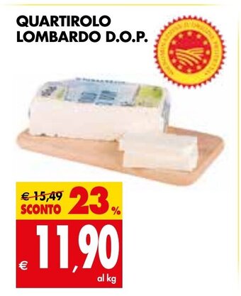 Tigros Quartirolo Lombardo D.O.P. offerta