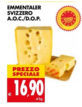 Tigros Emmentaler Svizzero A,O.C./D.O.P. offerta