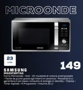 Samsung MG23F301TAS Forno Microonde