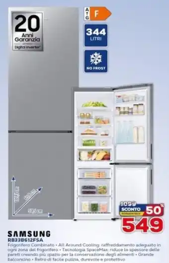 Euronics Samsung RB33B612FSA Frigorifero Combinato offerta