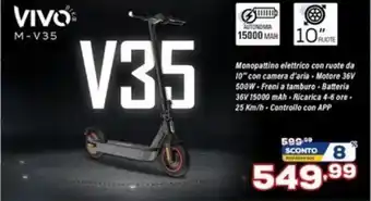Euronics Vivo M-V35 Monopattino elettrico offerta