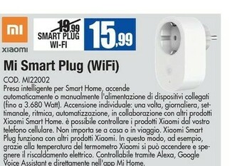 Wellcome Xiaomi Mi Smart Plug Wifi Cod Mi22002 offerta