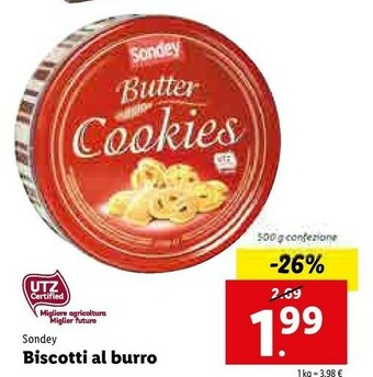 Sondey Biscotti Al Burro