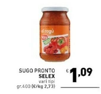 Ok Market Selex Sugo Pronto Al Ragù 400 G(ml) offerta
