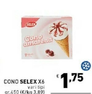 Ok Market Selex Cono Amarena offerta