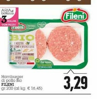 Emi Supermercati Fileni Hamburger Di Pollo Bio offerta