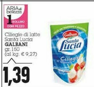 Emi Supermercati Galbani Ciliegie Santa Lucia offerta