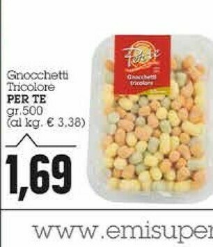Per Te Gnocchetti Tricolore 500 G