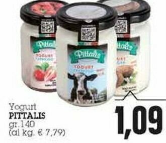Pittalis Yogurt Cremoso Gusto Fragola 140 G(ml)