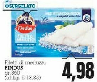 Emi Supermercati Findus Filetti Di Merluzzo offerta