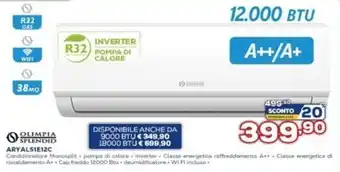 Euronics Olimpia Splendid ARYALS1E12C Condizionatore Monosplit offerta