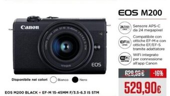 Euronics Canon EOS M200 offerta
