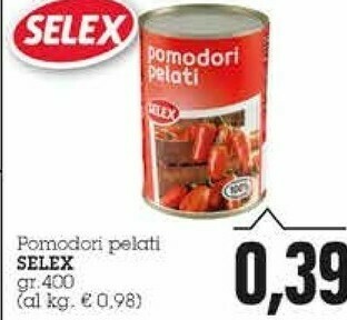 Emi Supermercati Selex Pomodori Pelati 400 G(ml) offerta