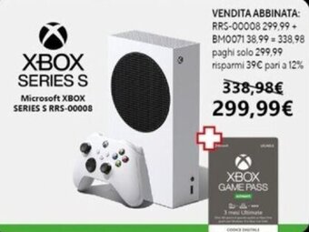 Euronics Microsoft XBox Series S RRS-00008 offerta