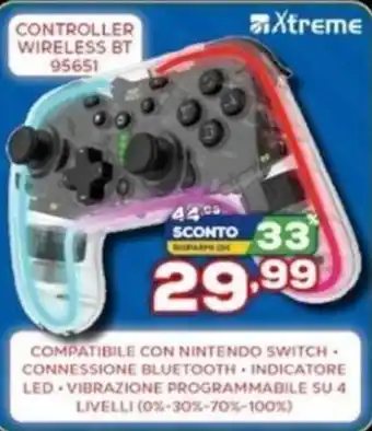 Euronics Xtreme Controller Wireless BT95651 offerta