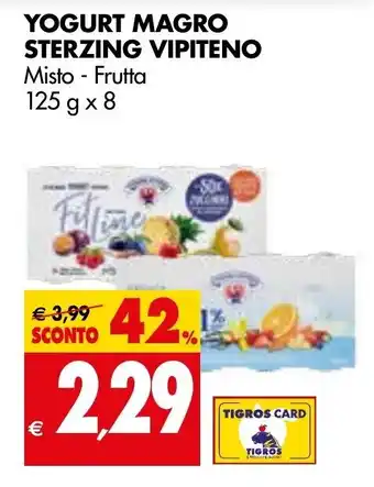 Sterzing Vipiteno Yogurt Magro Misto-Frutta 125 g x 8