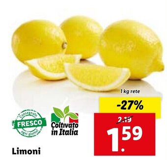Lidl Limoni 1 kg rete offerta