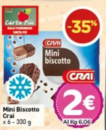 Crai Crai Mini Biscotto x 6 - 330g offerta
