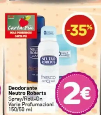 Crai Neutro Roberts Deodorante 150/50ml offerta