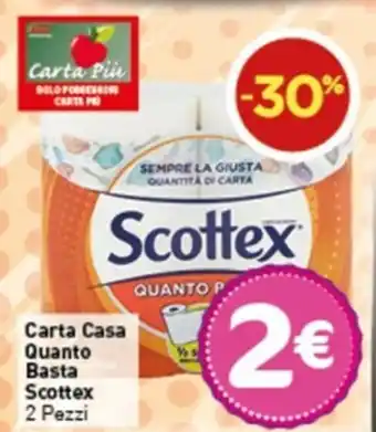 Crai Scottex Carta Casa Quanto Basta 2 Pezzi offerta