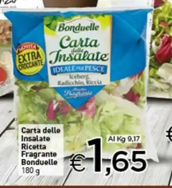 Crai Bonduelle Carta delle Insalate Ricetta Fragrante 180g offerta